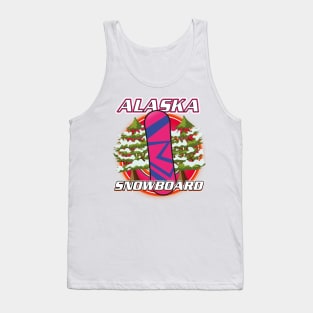 Alaska Snowboarder logo Tank Top